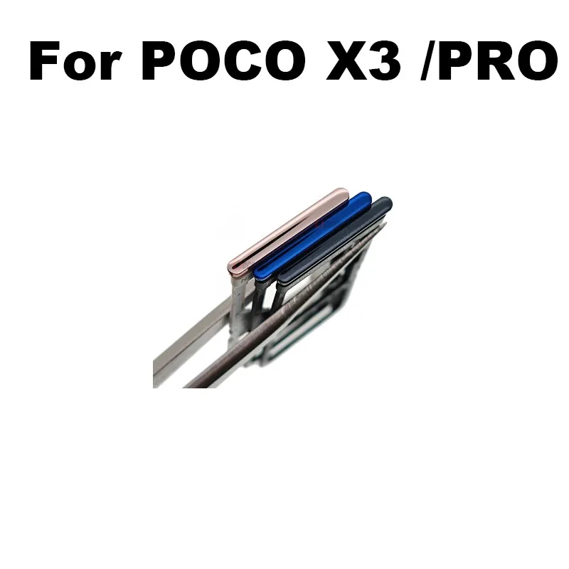 New For Xiaomi POCO X3 PRO Sim Card Tray Slot Holder Socket Adapter Connector Repair Parts Replacement