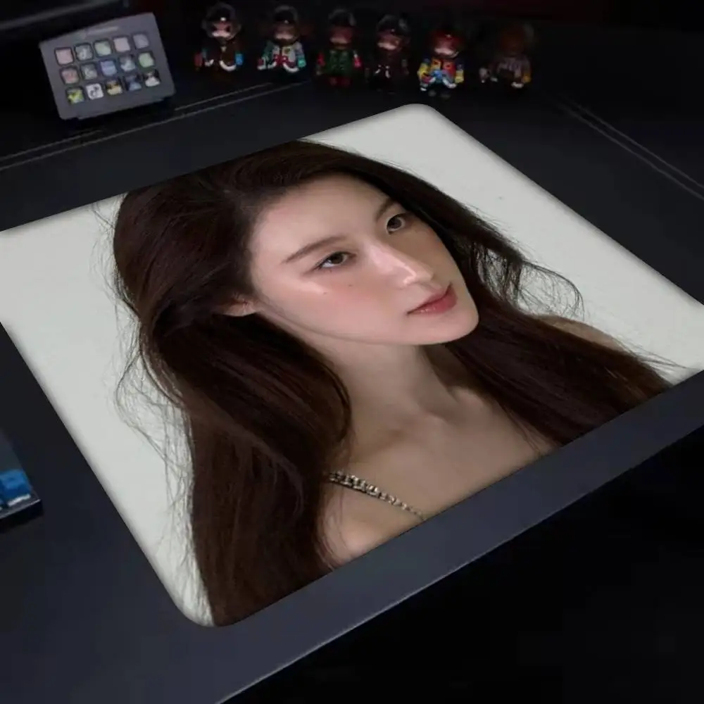 Alfombrilla de ratón Singer S-SHUHUA, borde pequeño para jugadores, alfombrilla de escritorio para ordenador, goma antideslizante Rectangular, 1 ud.