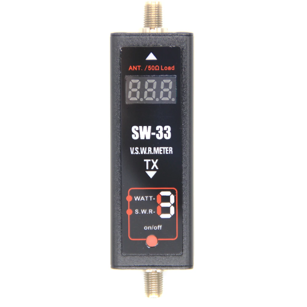 SW-33 Mini และ SWR Meter VHF/UHF 100MHz ~ 520MHz เครื่องทดสอบแบบพกพาสำหรับ Ham Two Way วิทยุ SW33เสาอากาศ Mini Tester เคาน์เตอร์