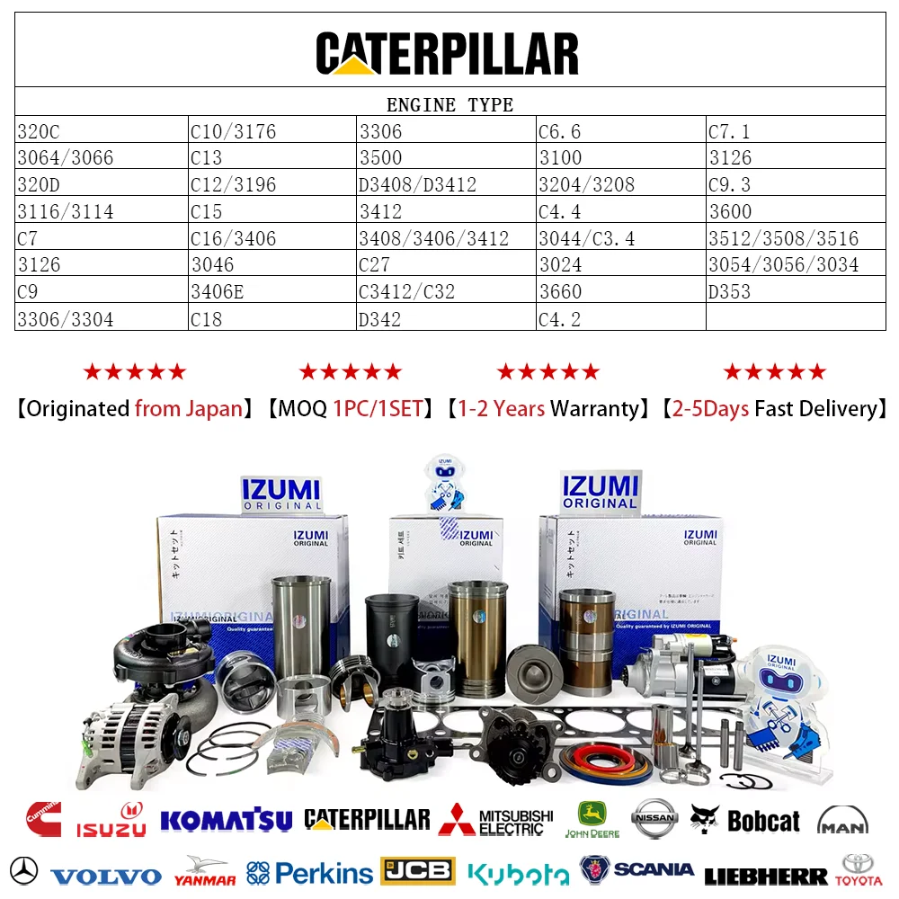 IZUMI CAT Pump c4.4 c7 c9 c15 320c 3406 3306 3304 3116 3126 Injection Oil Fuel Pump Diesel Engine Repair KitFor CATERPILLAR