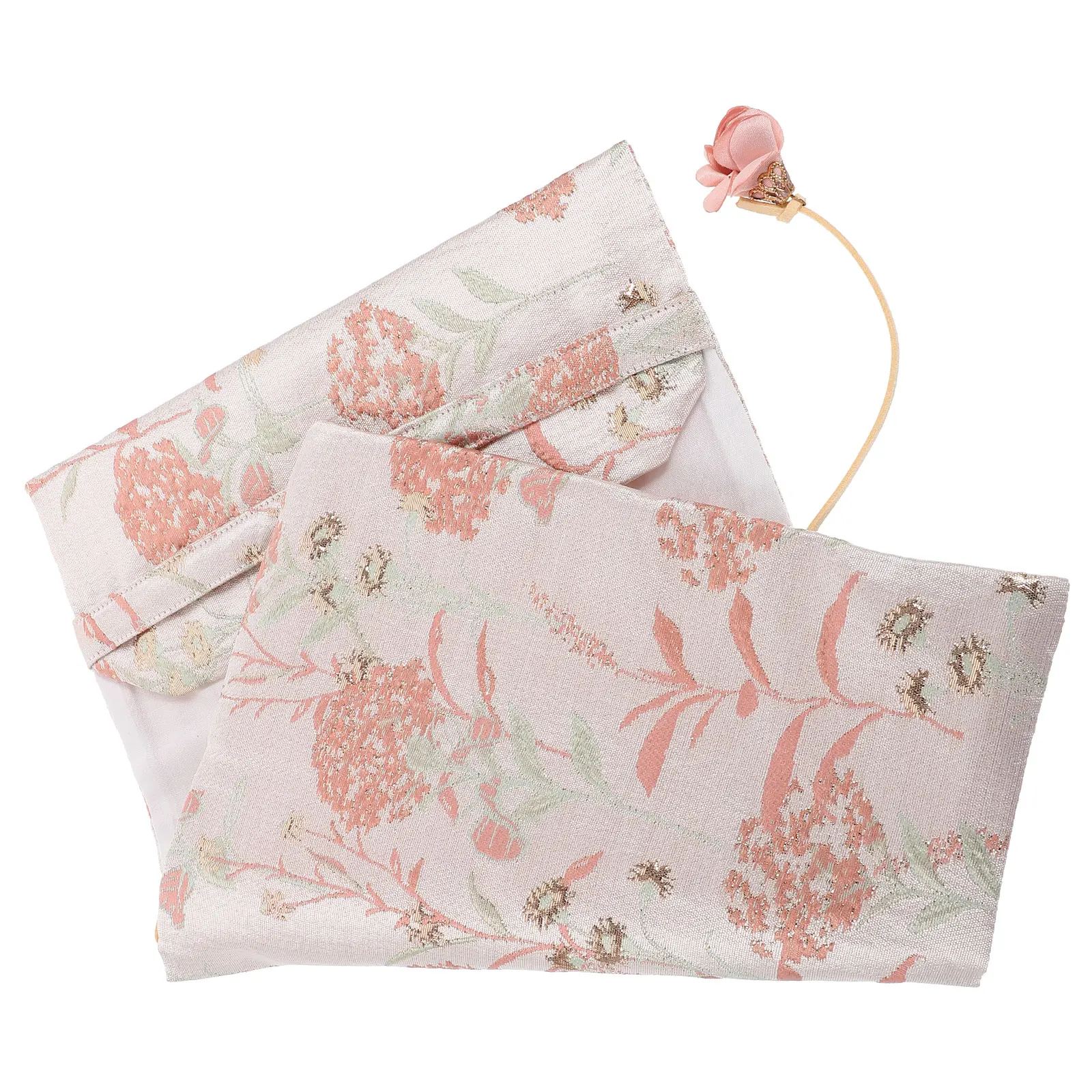 Fabric A5 Book Cover Pink Dandelion Pattern Protective Sleeve Textbooks Notebooks Decorative Cloth Reusable Scratch Tear