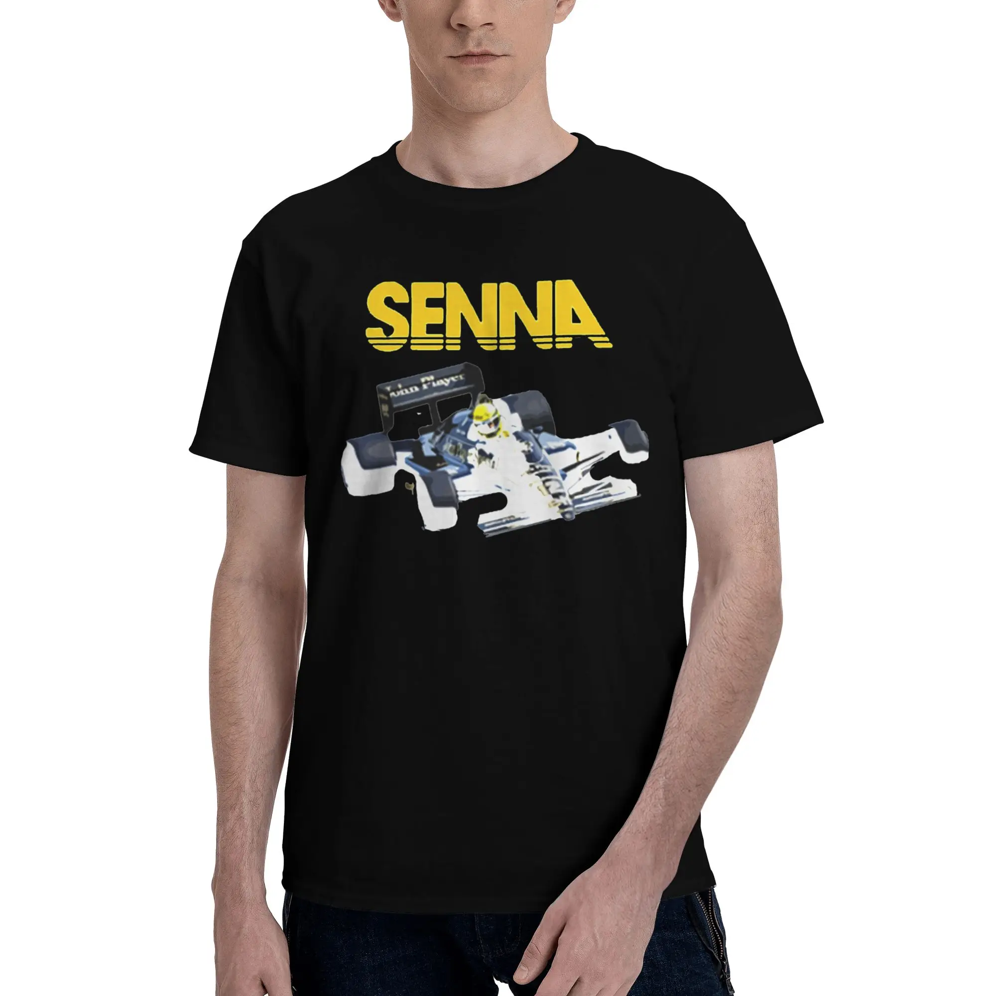 Camiseta 97T Livery Funny Graphic 100% algodão Ayrton Senna para homens
