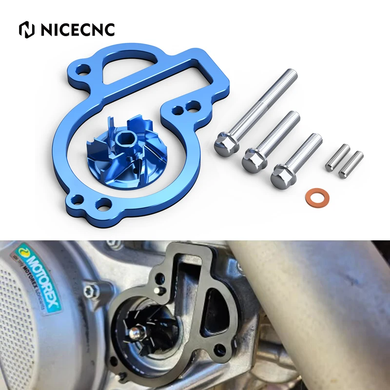 NICECNC For Husqvarna FE 450 FE 501 2017-2024 Oversized Water Pump Impeller Cooler For KTM SXF 450 XCF 450 GasGas EC 450F MC450F