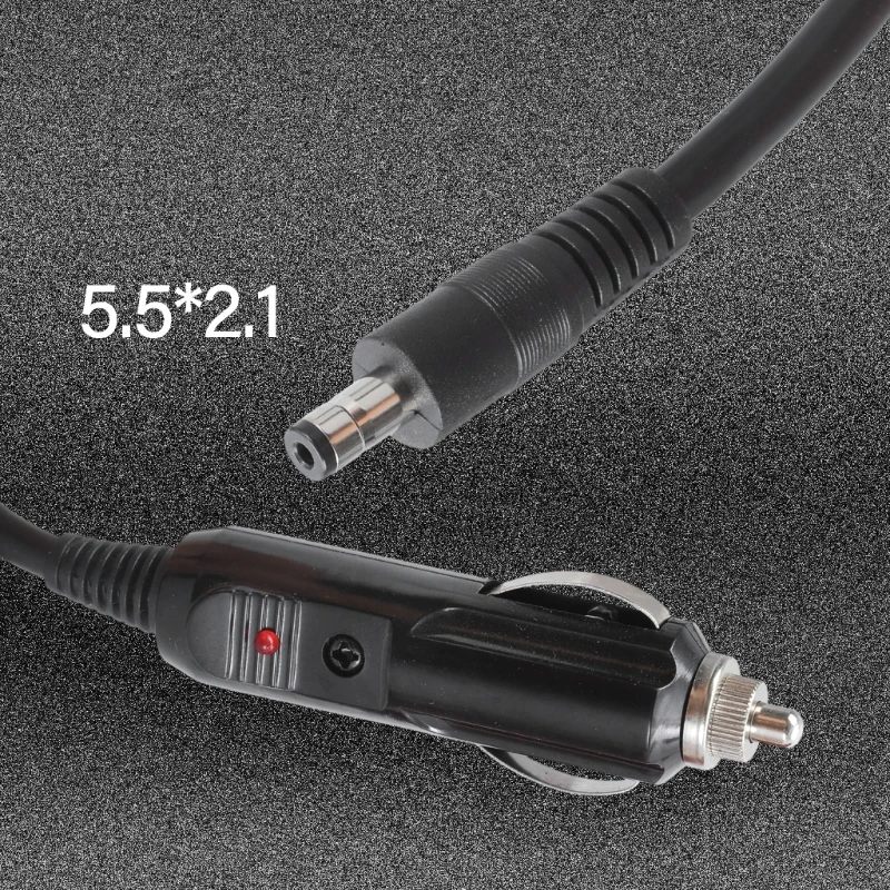 Car Charging Cable with DC5.5x2.1mm Plug for Vehicle Equipment Car Electronics Power Supply 83CF