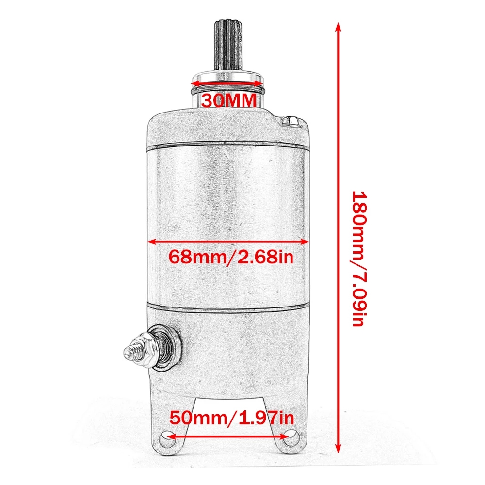 3201-189 محرك بدء تشغيل الدراجة النارية لقط القطب الشمالي ATV 650 V-Twin FIS إصدار خاص 2004