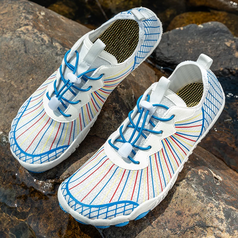 Summer Fashion Aqua Shoes for Men Women Quick-drying  Five-finger Shoes Big Size 46 Beach Water Sneakers Men Gym Shoes Trainers