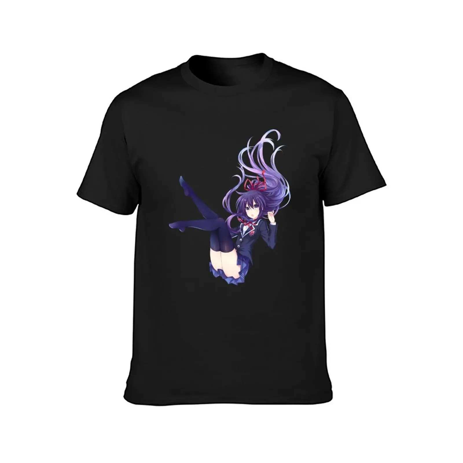 Tohka Yatogami Date A Live T-shirt oversized blanks Short sleeve tee men