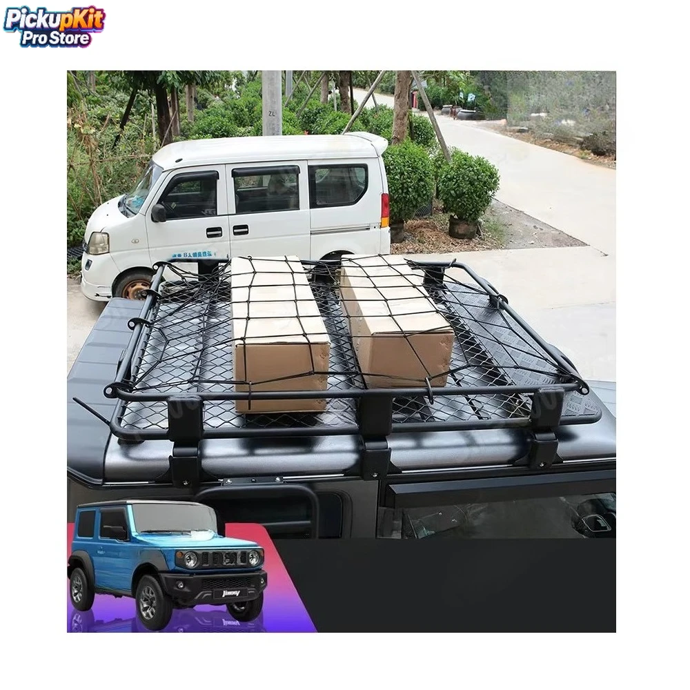 

Jimny Roof Cargo Cage JP16 Off-road Roof Rack for JB64/JB74 3-Door/5-Door