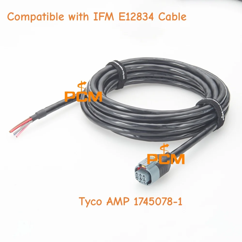 Tyco AMP 1745078-1 Automobilkabel mit offener Kabelspitze, Hochstrom-CAN-Bus-Kommunikationskabel für Schleppketten, kompatibel mit IFM E12834 – Detail 1