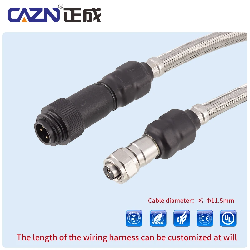IP67 RD24 4pin 7pin Female Plastic Assembled Plug Screw Connection Switchcraft Connector Rd24 Plastic Connectors