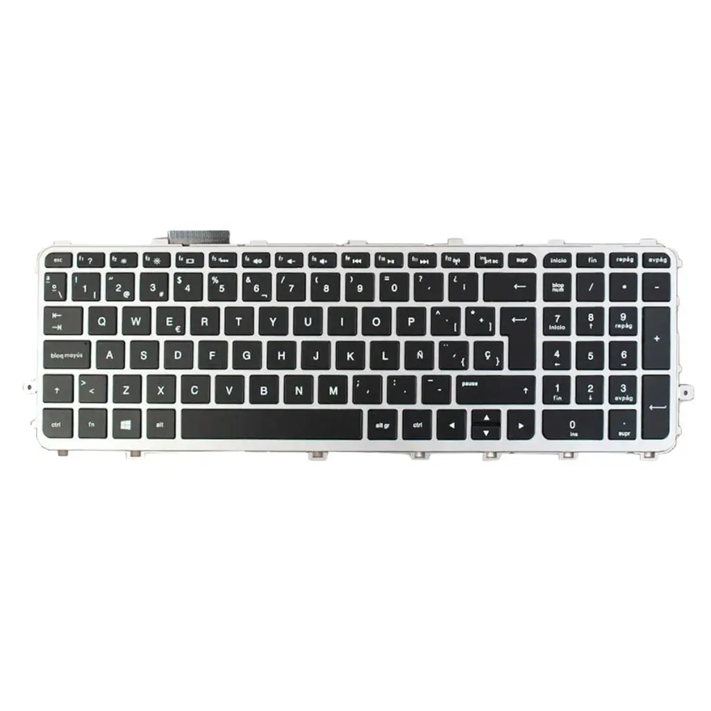 Retroiluminação de layout espanhol para teclado de laptop 15-J 17-0626AS2