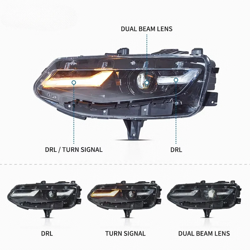 Full LED Headlights for Chevrolet Camaro 2019-up 1LS/1LT/2LT/3LT/LT1 2Door RWD Coupe and Convertible