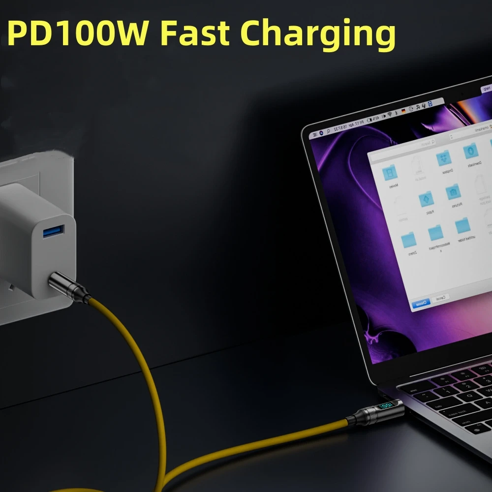 0.2m USB C 100W Digital Display PD Fast Charging Cable USB3.2 Type-C 20Gbps Data 8K Video Sync for Laptop Mobile Phone Tablet image 4