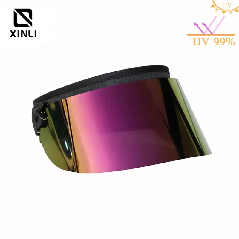 Shorty Lux Purple Fashion Outdoor Golf Champagne Cap Luxury Adult Plastic PVC Sunshade Hat UV Protection Sport Sun Visor Cap