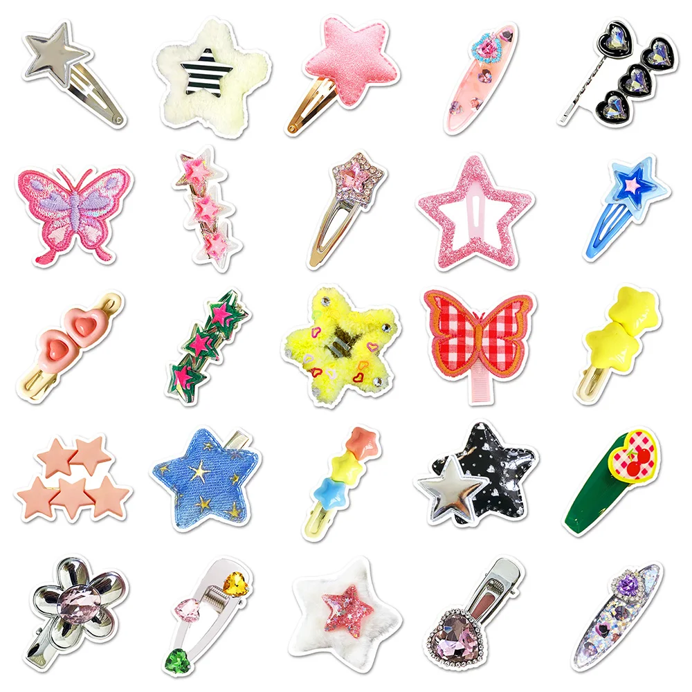 10/30/50PCS Ins Style Cute Y2K Girl Dopamine Sticker DIY Phone Laptop Luggage Skateboard Graffiti Decals Fun for Kid Toy