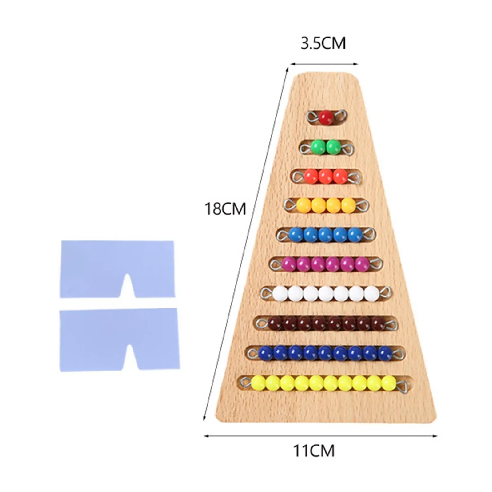 Ensemble de perles Montessori pour escalier, jouet de comptage, jouet de développement pour enfants