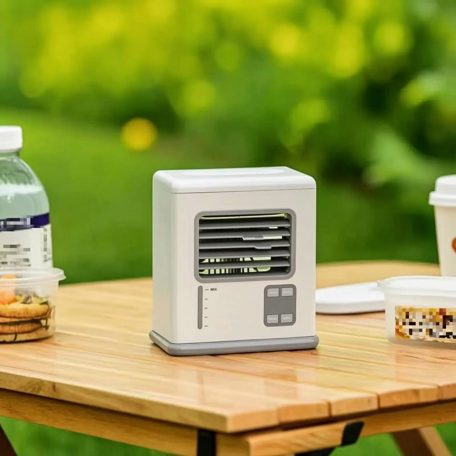 Portable Air Chiller USB-Powered Air Chiller with Handle Personal Mini Cooling Fan for Students, Commuters, Bedside Table, Dorm