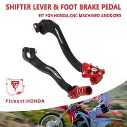 Palanca de cambio de marchas plegable CNC para motocicleta, Pedal de freno para HONDA CRF450R CRF250R CRF 450R 250R 250 450 R 450RX 250RX