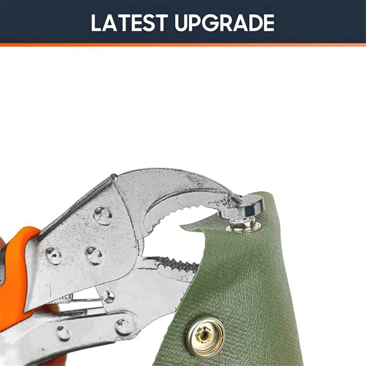 Металлические плоскогубцы, сверхмощный набор оснастки с 3 матрицами, подходит для установки/замены кожаных заклепок.