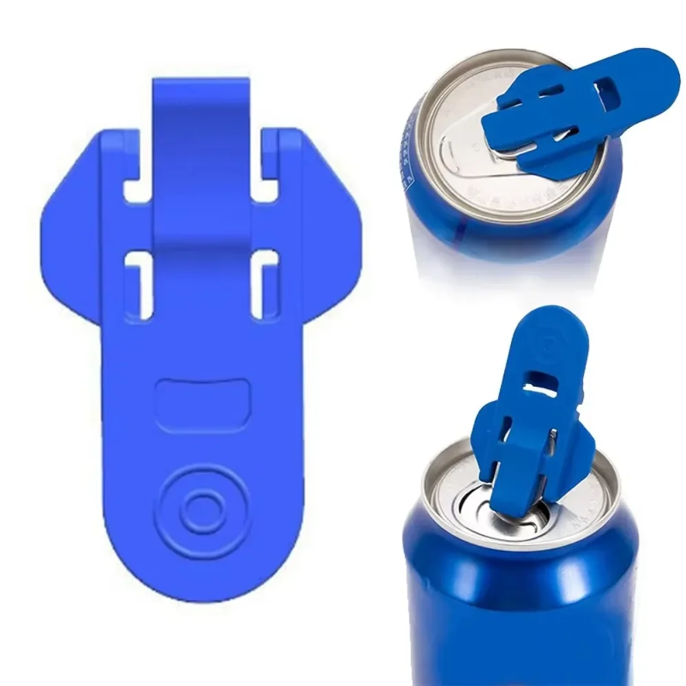 New Color Manual Easy Can Opener, Premium Plastic Shields Tab Openers, Leakproof Soda Can Lids Soda Can Cover Wine Accessories