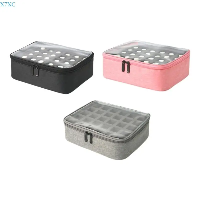

X7XC Compact Polished Carrying Case Storage Fits 30 Bottles For Essential Oils