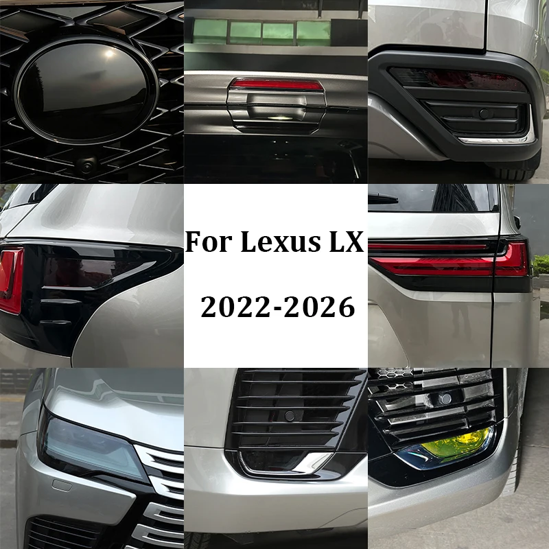 For Lexus LX LX600 2022-2026 TPU Car Headlight Tail Light Lamp Film Front Rear Fog Lights Protective Trim Sticker Accessories