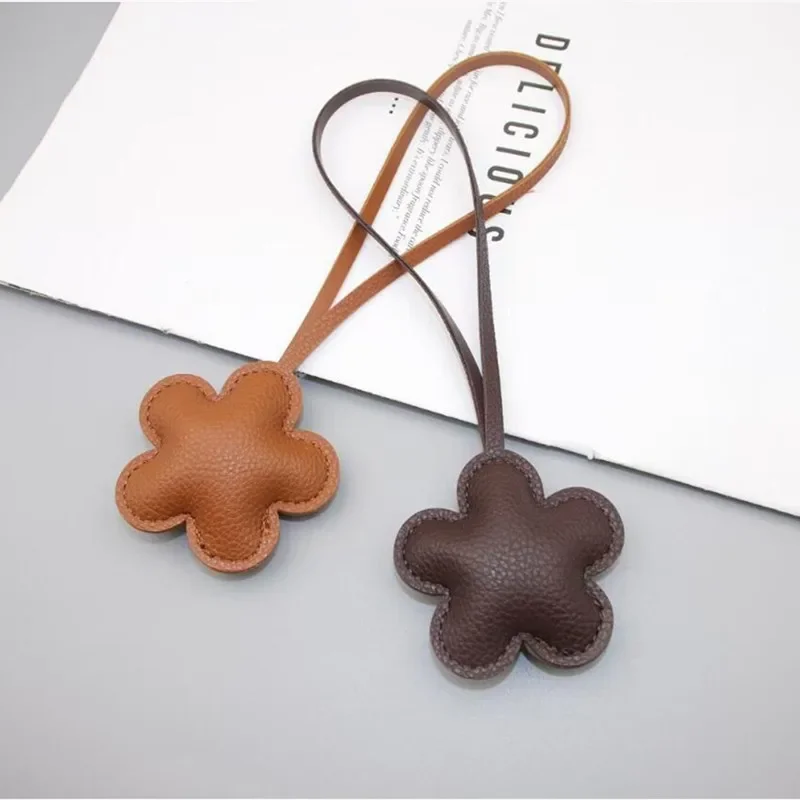 Flower bag pendant,PU Leather Keychain, Valentine's Day, Mother's Day, Various Colors Of Flower Bud Pendant image 3