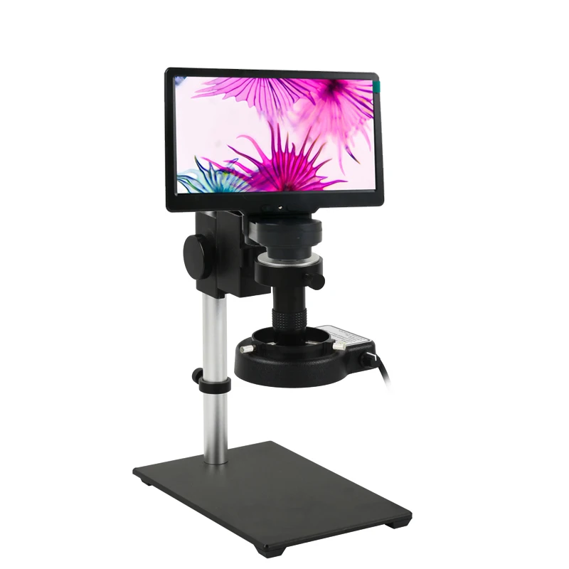 7.0 inch LCD Integrated Display Microscope Camera USB connect U Disk 1080P Video Microscope Zoom 180X 200X Set For Phone Repair