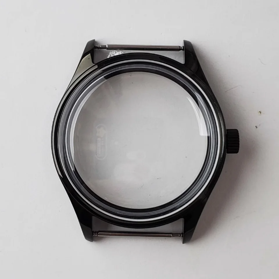 42 มม.สแตนเลสสตีลเหมาะกับ 37 มม.นาฬิกาสําหรับ ETA6497/6498/ST3600/ST3620 การเคลื่อนไหว 3ATM Bubble Glass