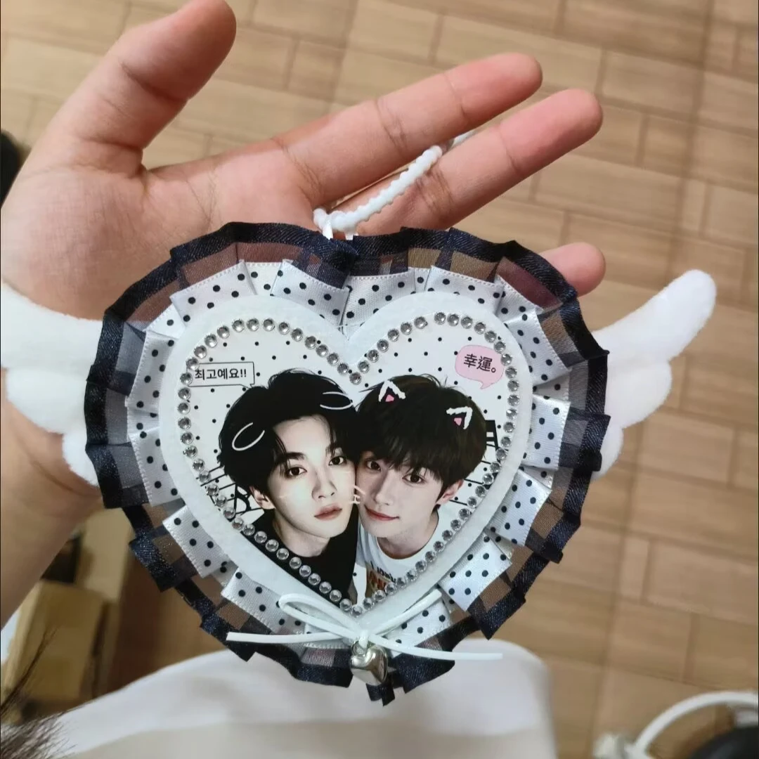 Ziyu, Tian Xuning Double Love Bag Hanging Pendant Double layer Lace Black and White Finished Bag Edge Style New Pain Bag 03