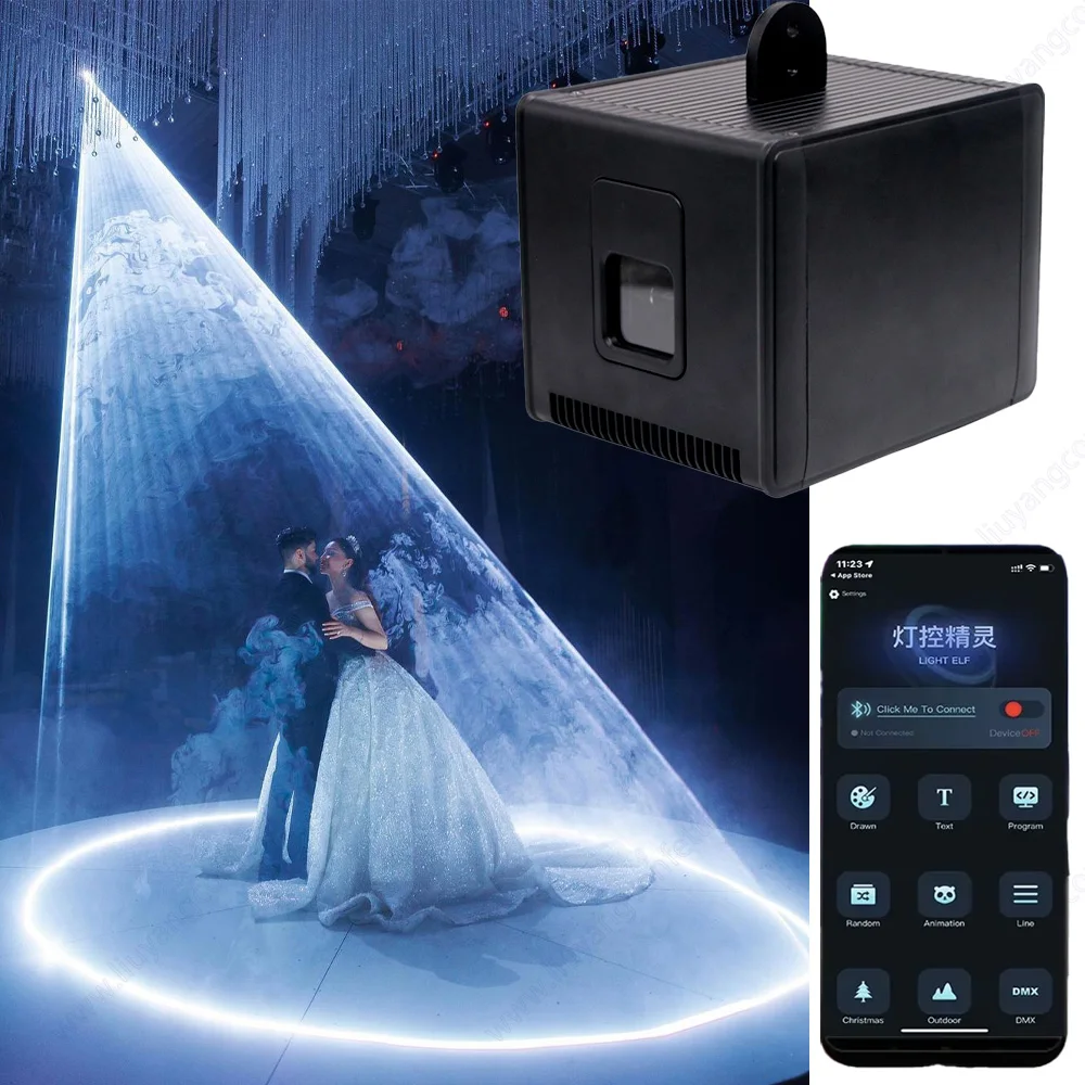 Bluetooth APP Control RGB Laser Stage Lighting Wedding Party Decoration ILDA RJ45 Interface Birthday Dj Disco Light First Dance