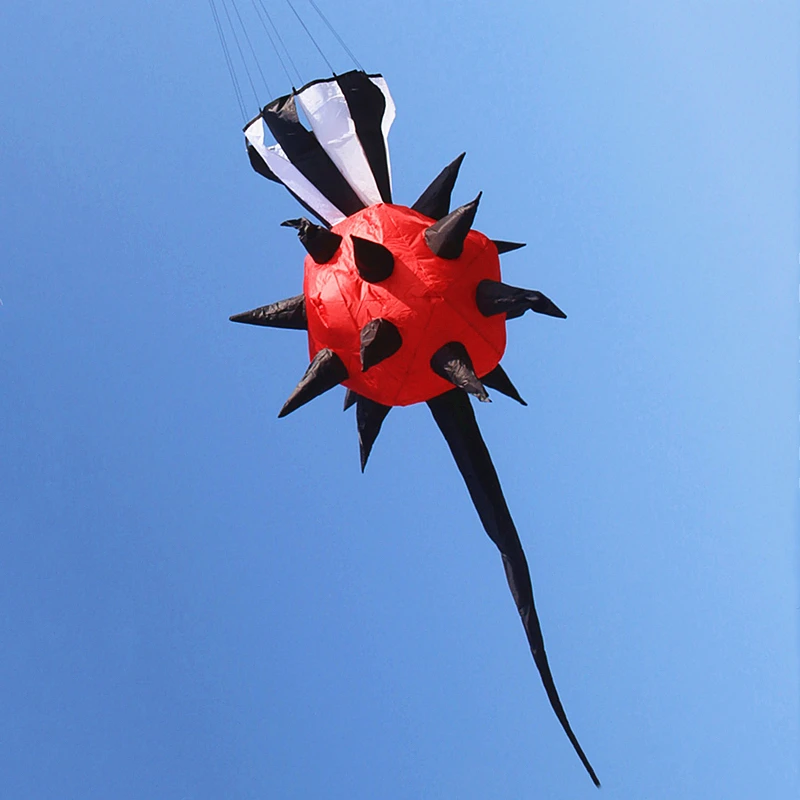 free shipping 3d kites windsocks Prick ball kites flying toys for kids kite large kite tails butterfly flying toy power kite