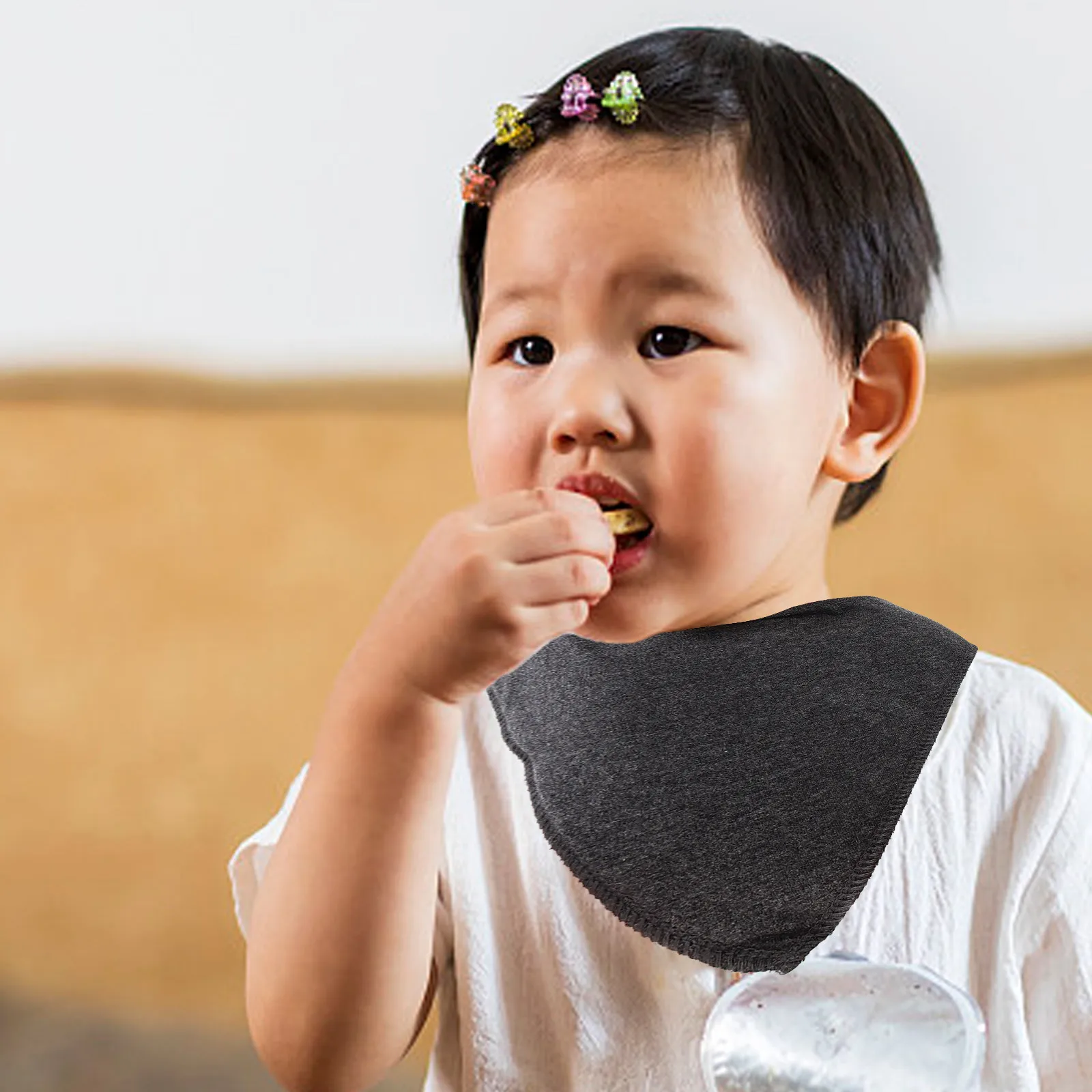 

8Pcs Pure Color Baby Bandana Bibs Unisex Absorbent Cotton Drool Bibs Baby Shower Birthday Gifts Newborn Absorbent Towels
