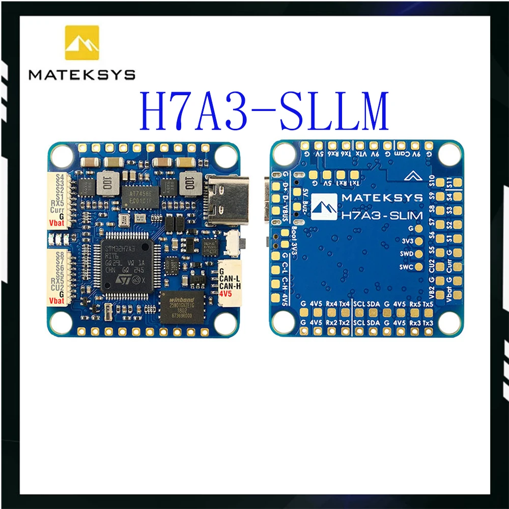 Matek MATEKSYS H7A3-SLIM STM32H7A3RIT6 kontroler lotu wbudowany ICM42688P 2 ~ 8S LiPo dla RC FPV dron wyścigowy dalekiego zasięgu