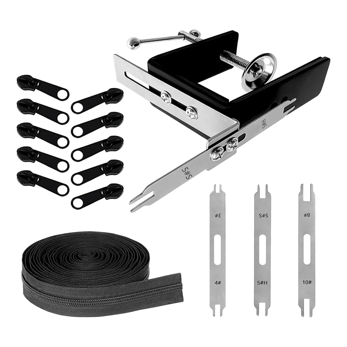N38R_ Outil d'extraction de fermeture éclair à double tête