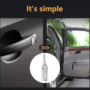 Stainless Steel Key Decoder Precision Tool O-ring Pickup Kit Hook Tool Maintenance Repair Kit