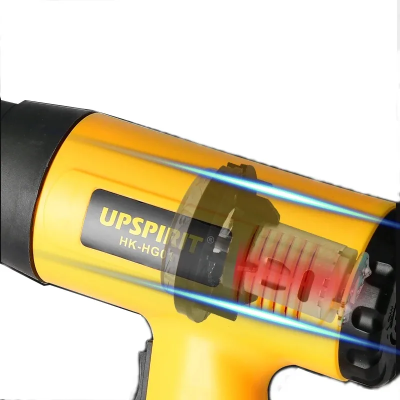 2000W Temperature Regulating Industrial Hot Air Gun, Hand Held High Temperature Baking Gun, Automotive Film Adhesive Heat Shrink