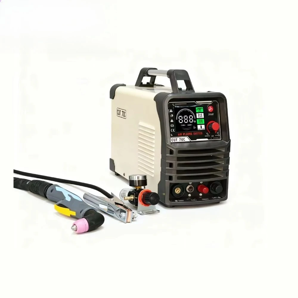 

Air Plasma Cutter CUT-70C Max Cutting 20mm Stainless Steel Aluminum Metal Cutting Welder Pilot Arc Large LED Display