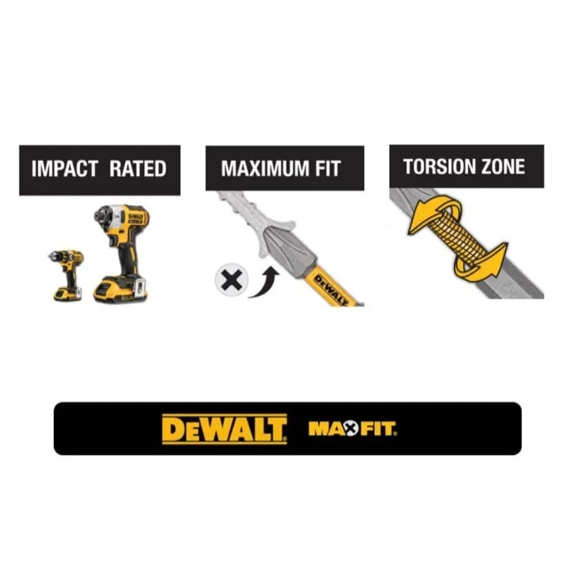 Imagem -02 - Dewalt-maxfit Dwaf12extmf 12 Dewalt Bit Extensão Acessórios para Ferramentas Elétricas
