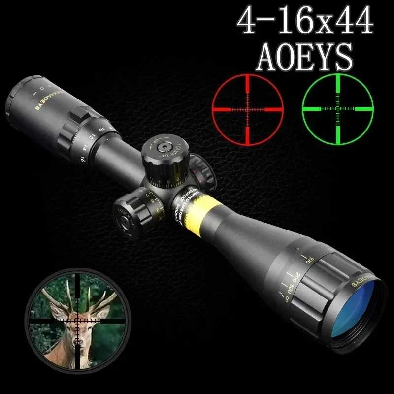 4-16x44 AOEYS Rifle Scopes Air Gun Sight for Hunting Reflex Optical Telescopic Spotting Airsoft Riflescopes Optic Sight