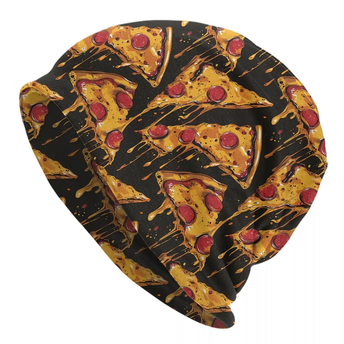 Pizza Thin Skullies Beanies Fashion Caps For Men Ski Caps Bonnet Hats