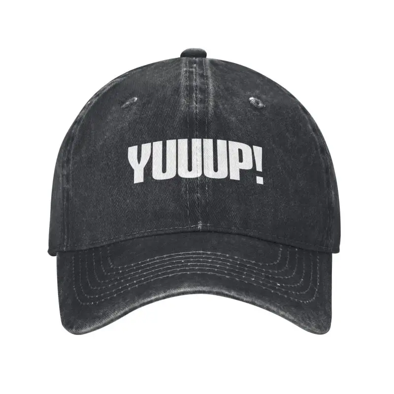 

Custom Funny Yuuup Print Baseball Cap for Men Women Cotton Breathable Custom Letter Dad Hat Performance Snapback Caps