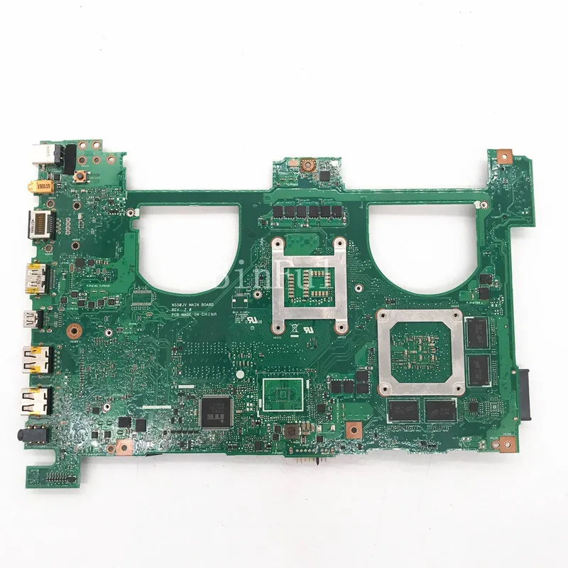 High Quality For Asus N550JV REV.2.0 Laptop Motherboard SR15E I7-4700HQ I7-4720HQ CPU  GT750M GPU 100% Full Tested