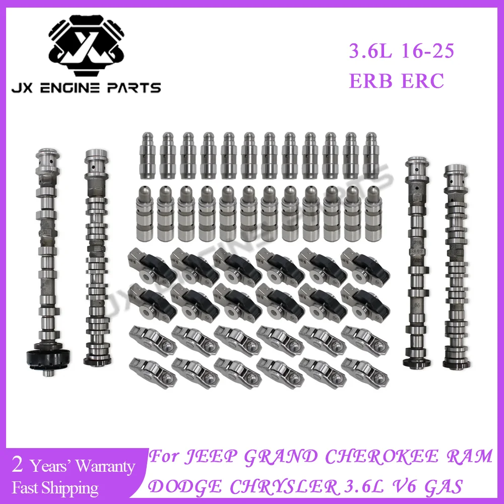Kit de Reconstrucción de Motor ERC, Árboles de Levas, Levantaválvulas, Balancines para EEP 3.6 Grand Cherokee Dodge Durango Voyager Chrysler Ram 3.6L V6 16-25