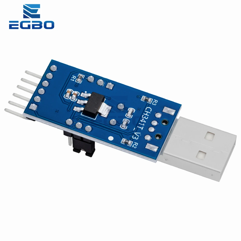 تحميل منفذ تسلسلي رقاقة واحدة من EGBO ، وحدة CH341T ، 50 فولت ، USB إلى I2C ، IIC ، UART ، USB إلى TTL ، 1-10
