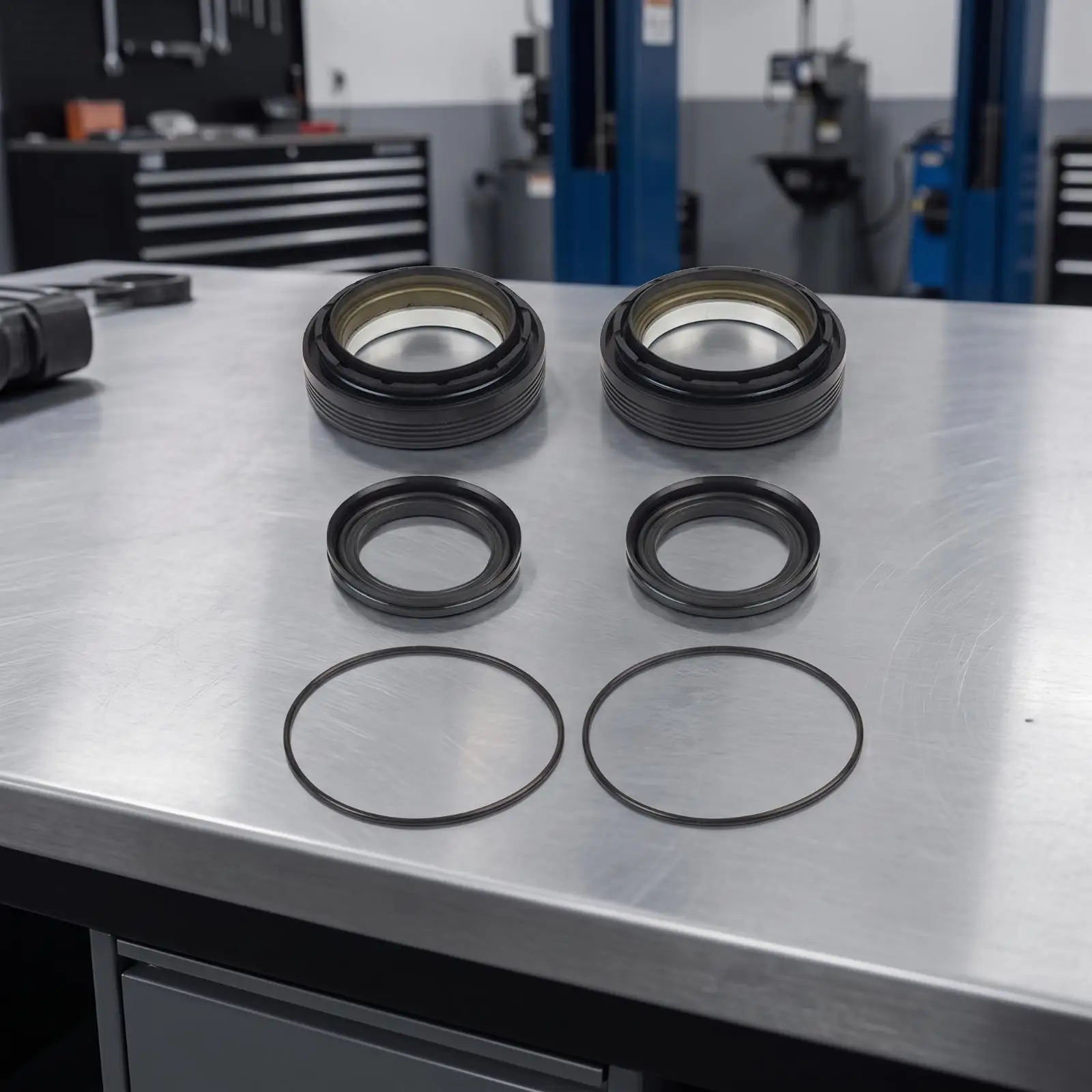 Automotive Front Axle Seal Set for 1998-2004 F250 F350 F450 F550 4WD Includes Vacuum Seals O-rings Dust