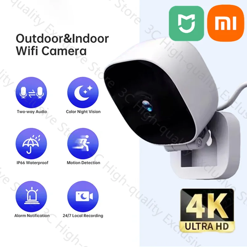 Xiaomi Wireless Camera High-definition Wide-angle Indoor Monitoring Mobile Remote App Push Motion Detection Cloud Storage Camera