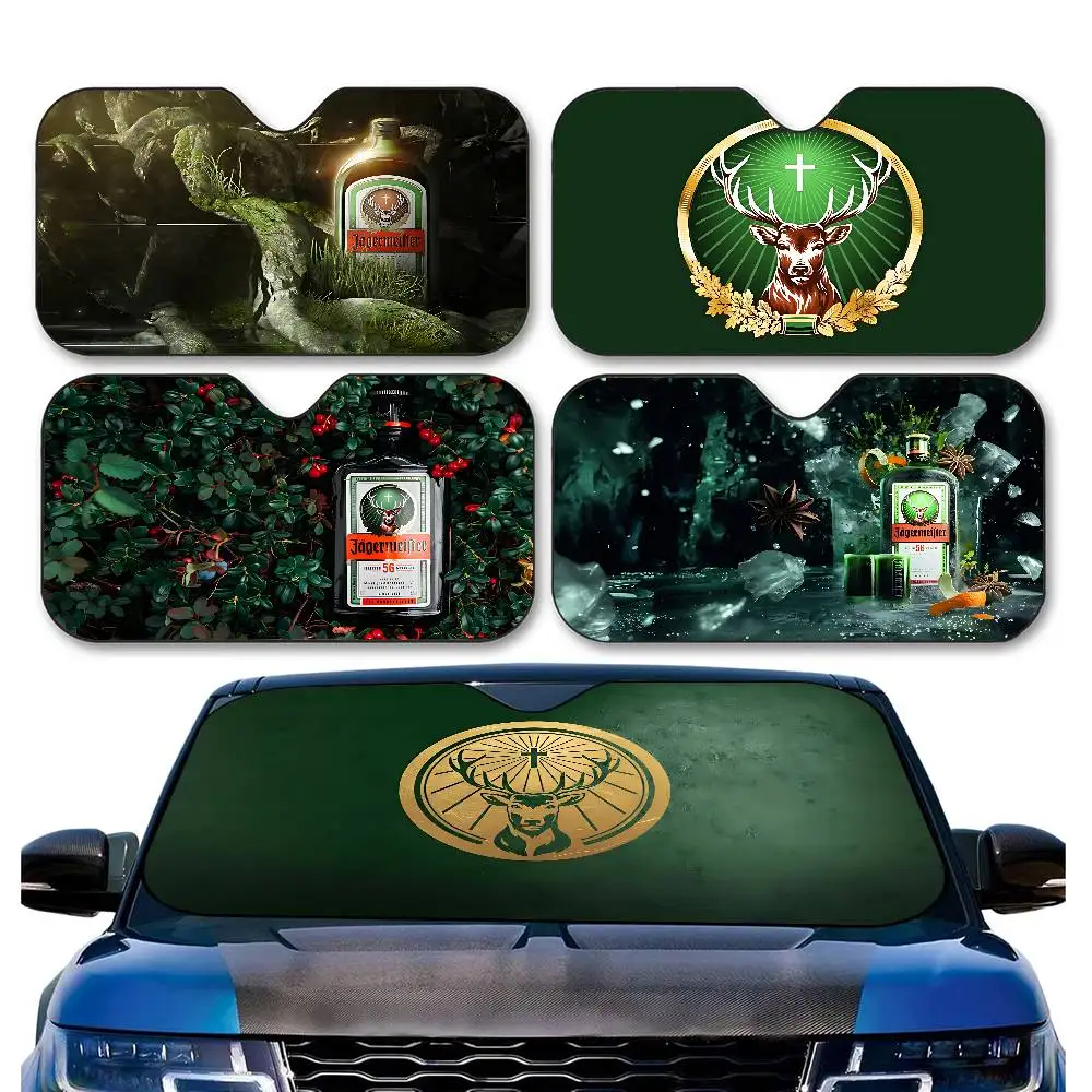 

Горячий J-JaegermeisterS автомобильный солнцезащитный козырек, солнцезащитный козырек для окна, солнцезащитный крем, передний капюшон, внутренняя передняя перегородка, двойное кольцо, солнцезащитный козырек