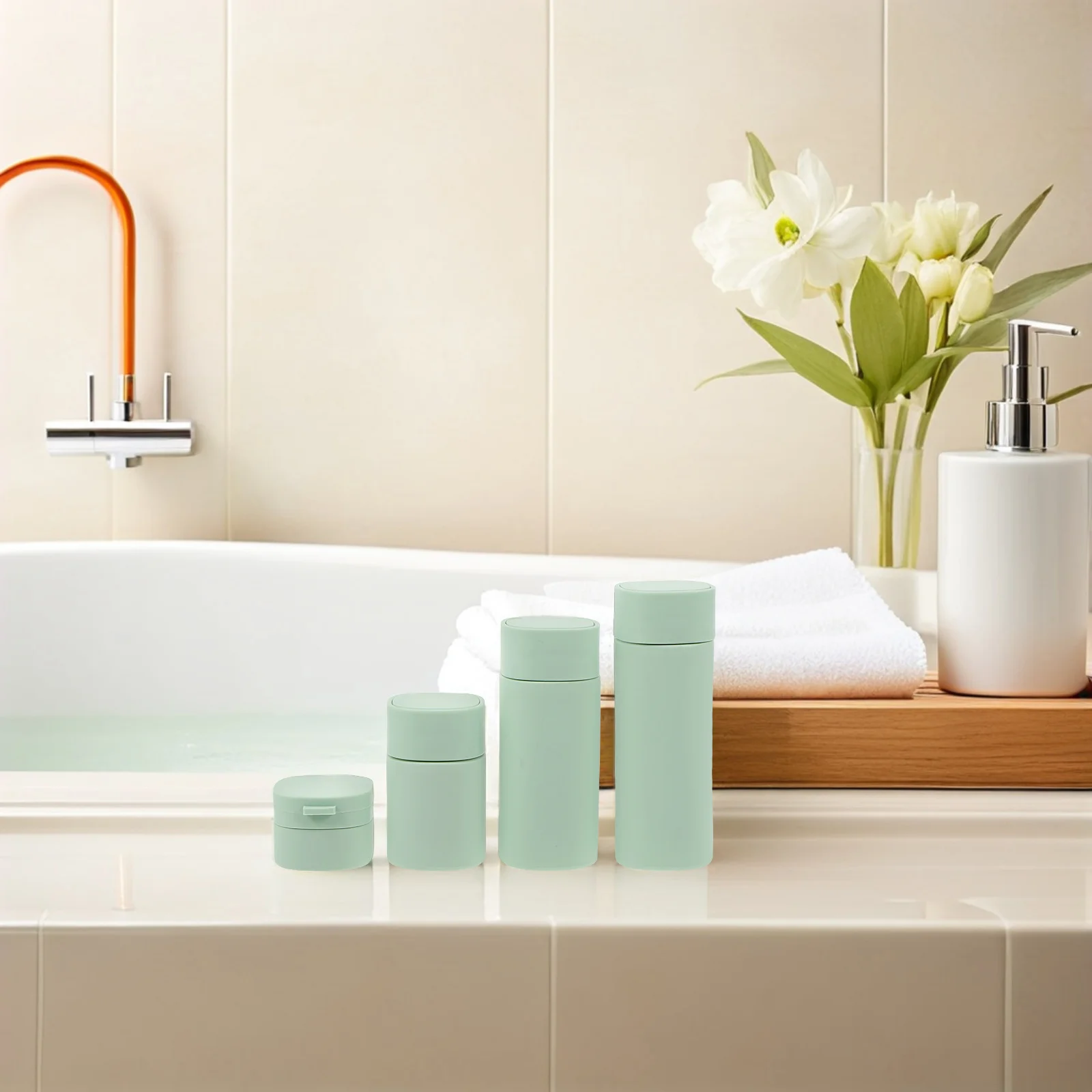 

Bottle Leak Proof Travel Containers Refillable Toiletry Shampoo Body Wash Lotion Hand Soap Portable Storage