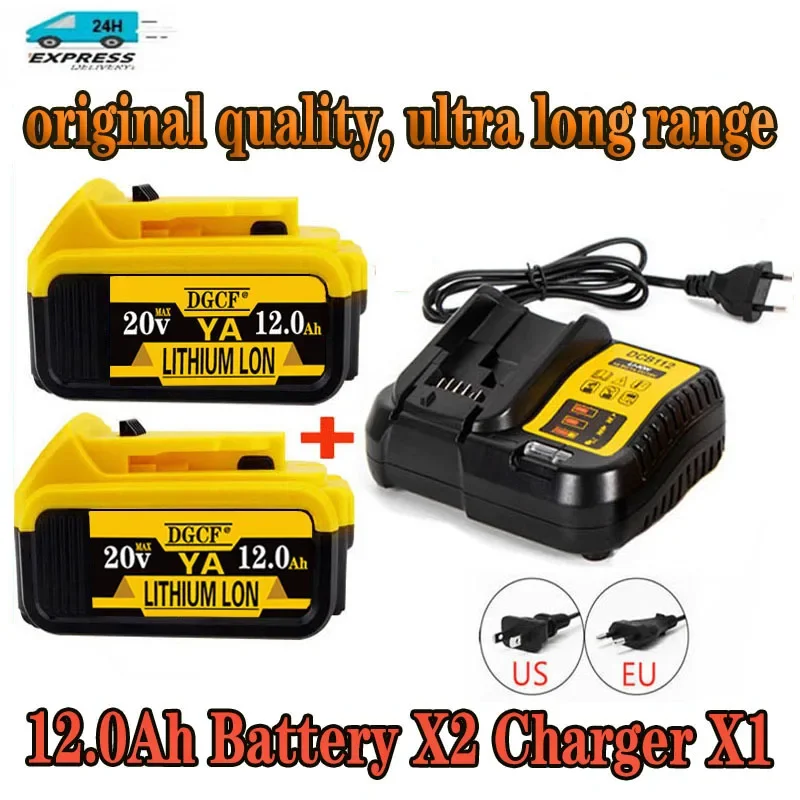 

6000/8000mAh 18V/20V For Dewalt Power Tool Battery for DCB180 DCB181 DCB182 DCB201 DCB201-2 DCB200 DCB200-2 Rechargeable Battery